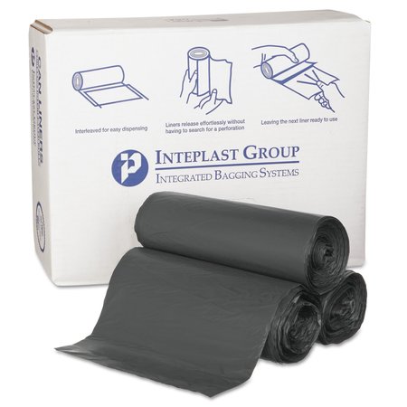 INTEPLAST GROUP 55 gal Trash Bags, 36 in x 60 in, Super Heavy-Duty, 0.87 mil, Black, 150 PK S366022K